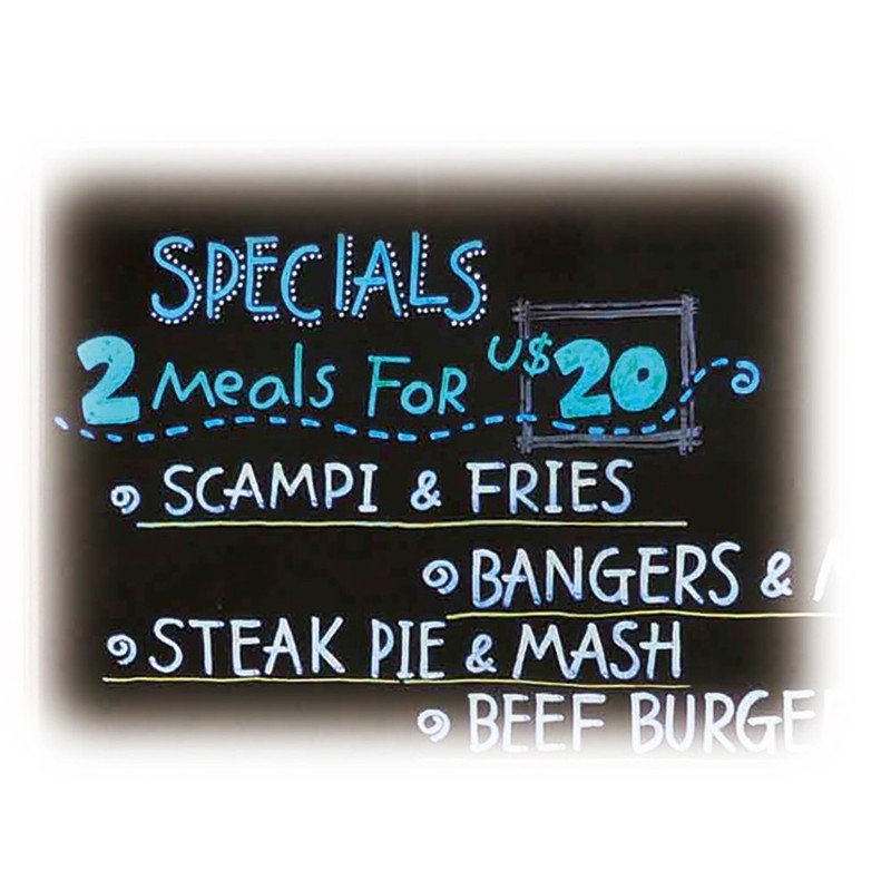 呉竹 水性ペン ZIG ポストチョーク マーカー ドライワイプ 5色