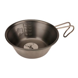 Captain Stag UH-76 Shera Cup, Stainless Steel, 11.8 fl oz (320 ml), Black Oxidized Color, Marushika, Laser, Stainless Steel, Made in Japan