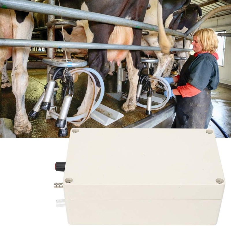 Ejoyous Electric Milking Machine, 12 V Vacuum Pump for Donkeys,