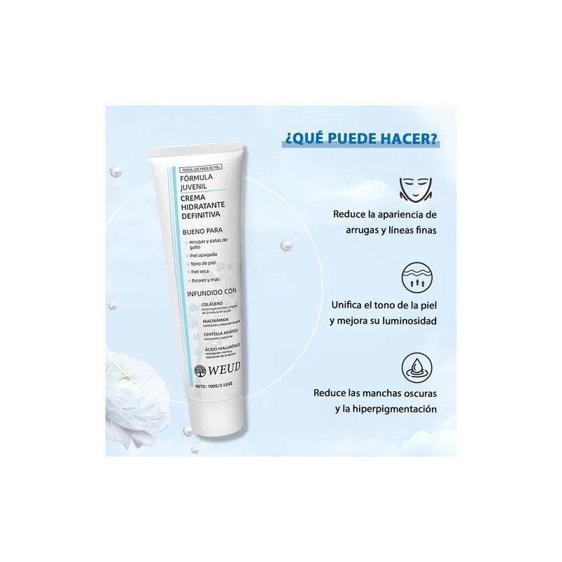 Kit Facial Weud Antiarrugas Hidratante Reparar Crema Sérum