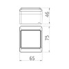 Easily mounted IP44 switch White Schalterserie wet rooms