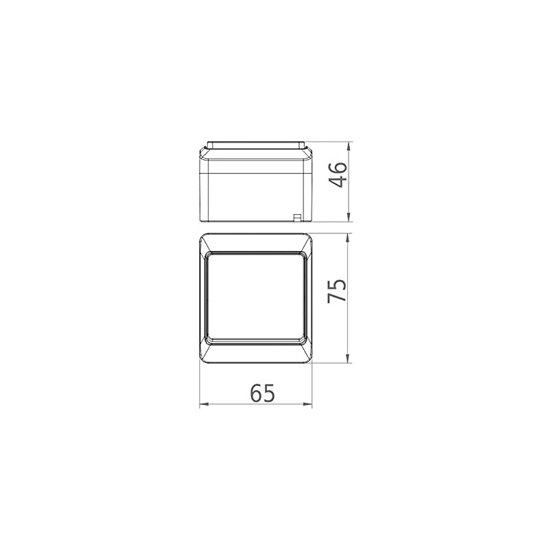 Easily mounted IP44 switch White Schalterserie wet rooms