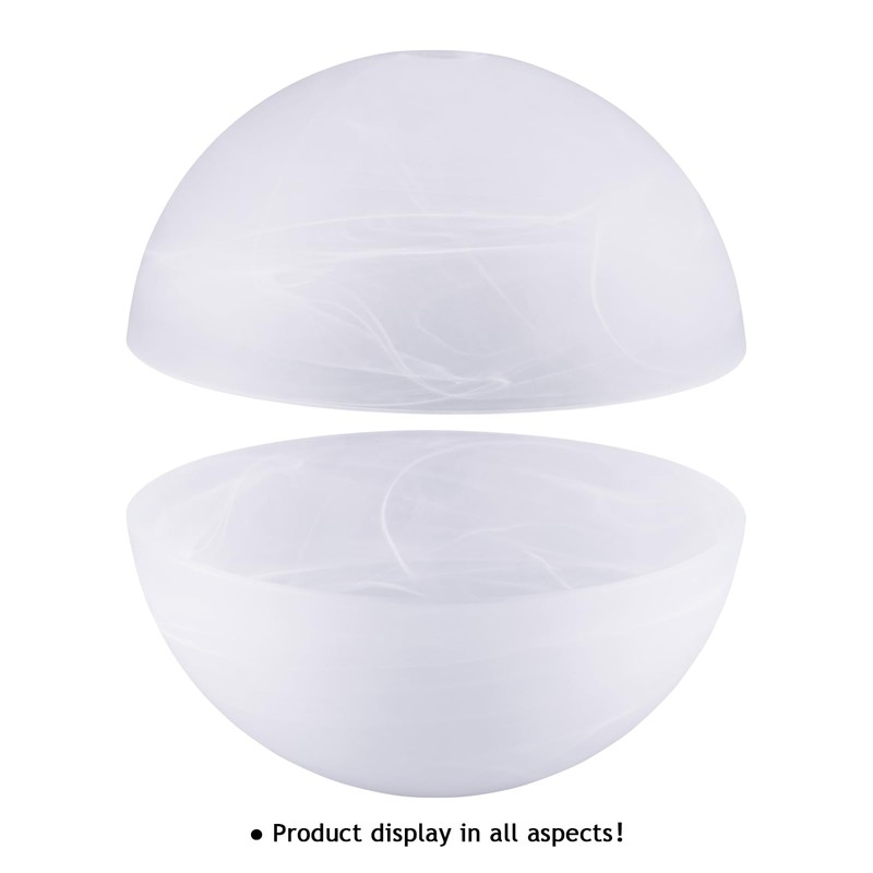 Alabaster White Glass Lamp Shade Replacement for Floor Lamp,E26 Base