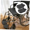 IWOWHERO 2pcs Wheelchair Footrest Pad Elevating Footplate Slip for Wheelchair