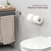 bremermann Piazza Bathroom Series Double Toilet Roll Holder, Matt Stainless
