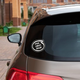 Free Candy Inside Funny Car Bumper Vinyl Sticker Decal