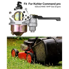Carburetor with Gaskets Fit for Kohler Command Pro CH440 420CC 14HP Gas Engine Carb Kit Replace 17 853 113-S 1785396-S 1785353-S
