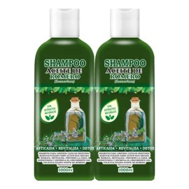 2 Shampoos De Romero Anti-caída, Fortalece, Nutre E Hidrata                                                                                           