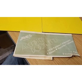 James Architek Jumbo Premium Bookends 9" Yellow  - 1 pair - See Pictures!