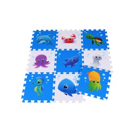 KNORRTOYS.COM 21024 Puzzle Mats "Sea World" 9-Piece Set 30 cm
