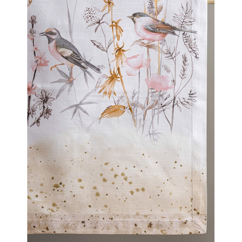 Maison d' Hermine Spring/Summer Table Runner, 100% Cotton, Decorative, Washable