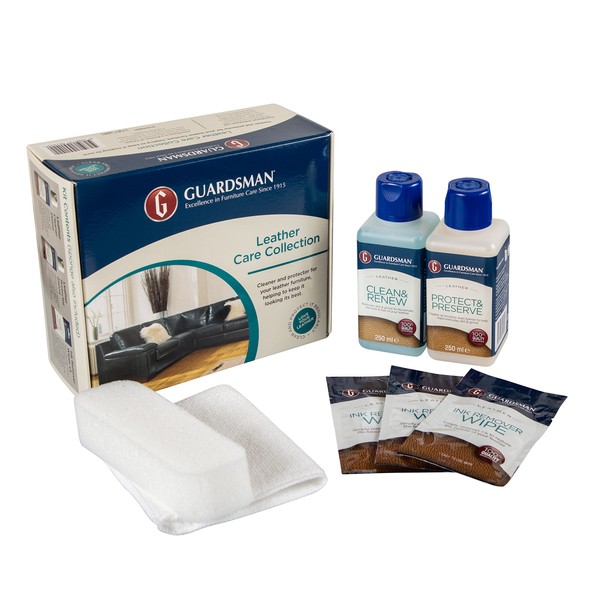 Guardsman Care Collection Leather Cleaner, Protector, & Ink Remover Wipes