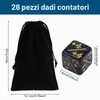 28 Pezzi contatori cubi The Gathering Accessories, contatori Dadi d6,