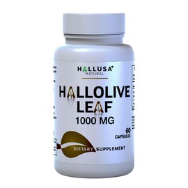 Hallusa Natural - HallOlive Leaf 1000mg - Immune Support Supplement - Organic Olive Leaf Extract Capsules - 60 Capsules - Non GMO