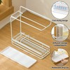 Poeland Sponge Holder with Drain Pan, Kitchen Sink Caddy Organizer