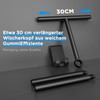 ecooe 30-61-89 cm Adjustable Shower Squeegee, Squeegee Shower Black, Squeegee