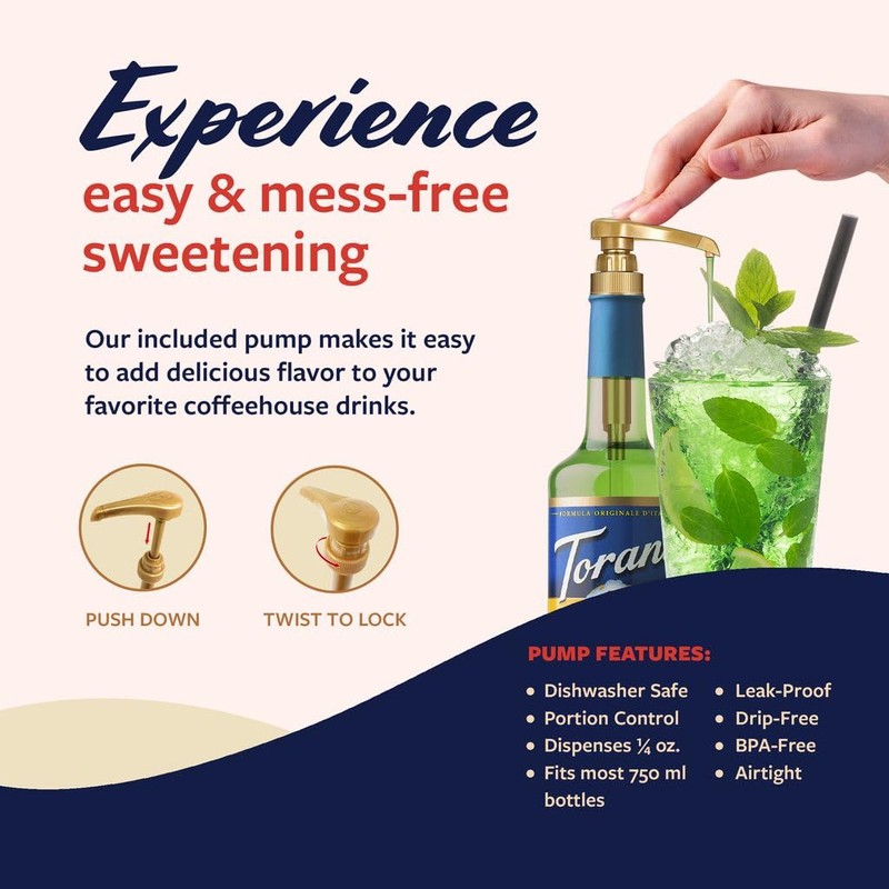 Torani Sugar Free Syrup, Lime Flavoring for Drinks, Zero Calorie,