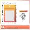 100 Pcs Gradient Colors Resealable Mylar Bags (Yellow Orange, 2.7x3.9