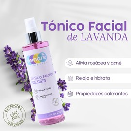 Vemare Cosmetics Tónico Facial De Lavanda Para Piel Estresada 250 ml