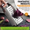 Spring Chef Professional Large Parmesan Cheese Grater, Stainless Steel Metal