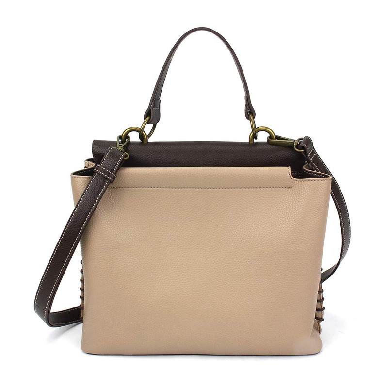 CHALA Charming Satchel with Adjustable Strap - Turtle - Taupe