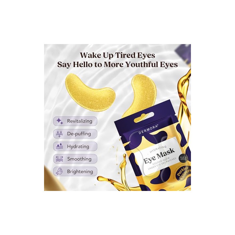 24K Gold Eye Masks - 15 Pairs | Under Eye