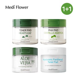 Medi Flower Moisture Toner Pad 1+1 Tag 2 / 메디플라워 수분진정 토너패드 1+1 택2