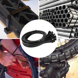 20 Inch Zip Ties (50 Pieces) Heavy Duty 250 lbs, Extra Long Cable Ties Wide Plastic Wire Tie Wraps Strong Ties Industrial Zipties Outdoor Use Black