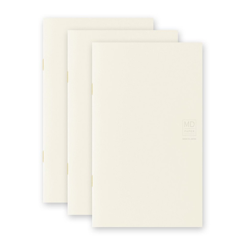 Midori 15209006 MD Notebook, Light, New Book, Unruled, 3 Books