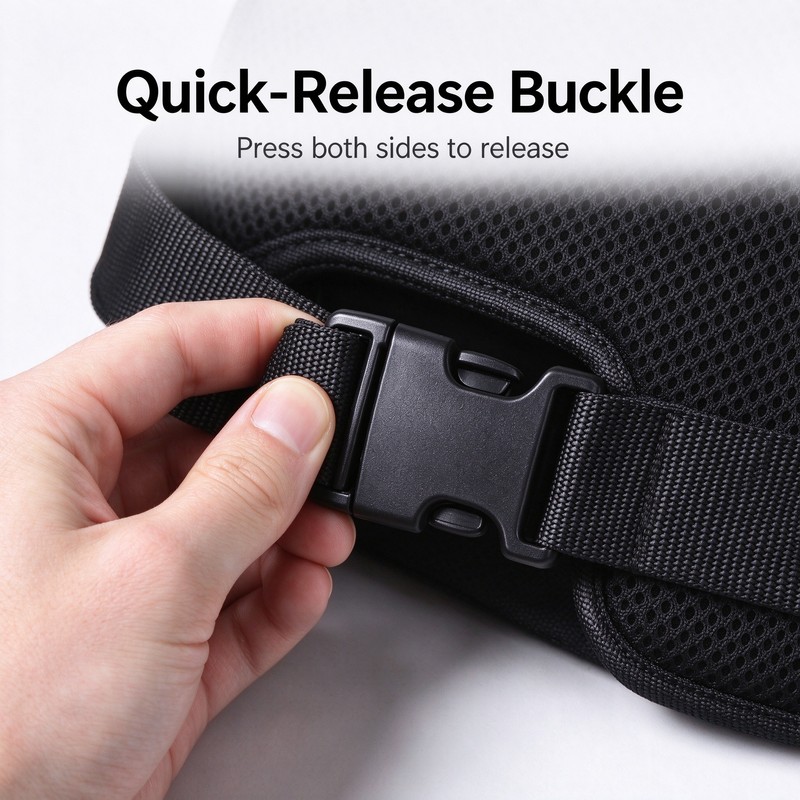 Wheelchair Safety Belt for Waist Support – Adjustable Quick-Release Padded