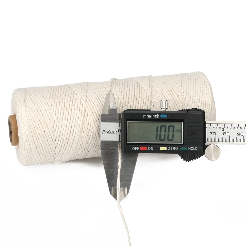 G2PLUS 200M Beige Gift String Twine, 1.0MM Cotton Wrapping Bakers