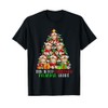 Christmas Pyjamas Shirt Santa Scottish Fold Up Christmas Tree T-Shirt,
