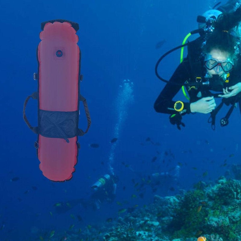 Diving Inflation Torpedo Buoy Float Ball,Nylon Torpedo Float with Dive