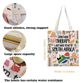 BAUNA South Africa Trip Tote Bag South Africa Vacation Gift South Africa Souvenir Gift South Africa Wild Animal Gift For Traveler (South Africa Tote)