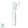 Argon Tableware Economy Stainless Steel Dinner Forks - 19.5cm -