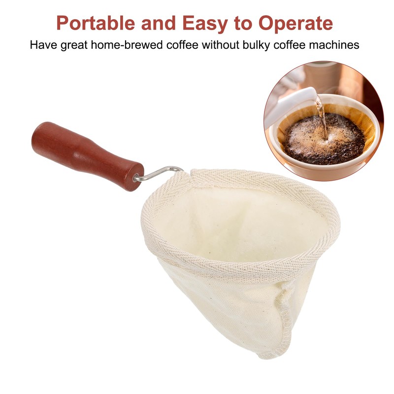 sourcing map 2 Pcs Cloth Coffee Filter Bags, Coffee Sock