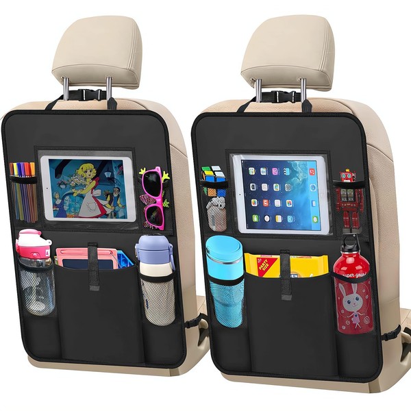 AXELECT 2 Pack Car Backseat Organizer with Touch Screen Tablet