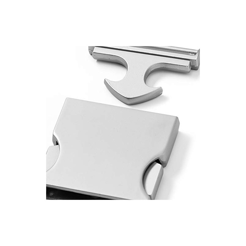 Prym Matt Silver-Coloured 30mm Belt Buckle (1pc), Metal, 9.5 x