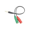 Akkerds 3.5mm Audio Minute Wire Red Green Wire Double Headed
