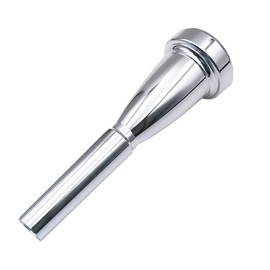 Missmore Silver Trumpet Mouthpiece 3C 5C 7C Size Instrument Accessory for Bach (7C)
