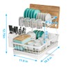 7 code Large Dish Drying Rack, 2-Tier Dish Racks for