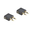 YFFSFDC Airplane Earphone Jack Converter Adapter [Set of 2] 3.5mm