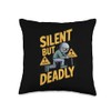 Silent But Deadly Flytrap Plant Carnivorous Collector Throw Pillow