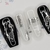 Metallic Dripping Handmade Nail Tips - Almond S / 메탈릭