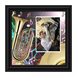 Personally Yours Tuba, Marching Band Gifts Picture Frame, 10X10 3516B