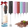 Powerful Milk Frother with Self-Stand Design, Handheld Foam Maker Mini