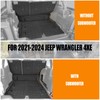 HUYINPJ Cargo Mat Backrest Mat Compatible with 2021-2024 Jeep Wrangler