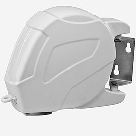 Hampine Retractable Super Strong Heavy Duty Washing Line, Clothes Line, Retractable Washing Line-15m(50ft) and Airer Indoor and Outdoor. WHITE COLOUR