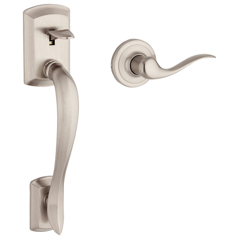 Kwikset Avalon Front Door Handle No Lock, Entry Handleset Exterior