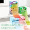 Notas adhesivas con patrón de monstruo, bloc de notas extraíbles,